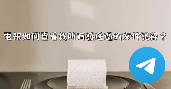 電報如何查看我所有發送過的文件記錄？