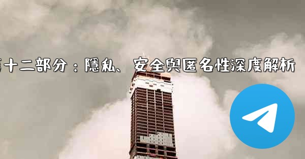 電報-第十二部分：隱私、安全與匿名性深度解析