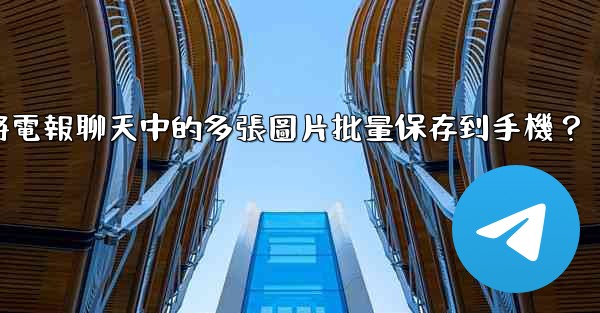 如何將電報聊天中的多張圖片批量保存到手機？