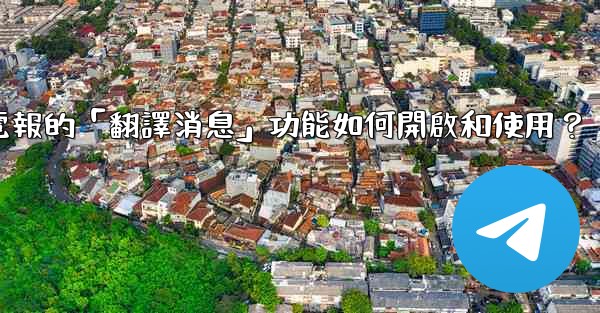 電報的「翻譯消息」功能如何開啟和使用？