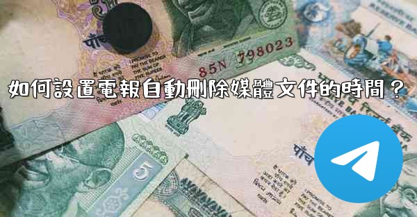 如何設置電報自動刪除媒體文件的時間？