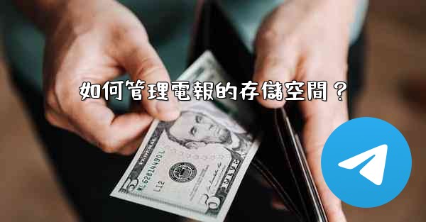 <b>如何管理電報的存儲空間？</b>