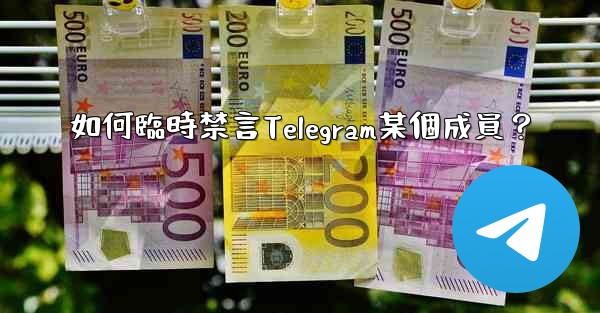 如何臨時禁言Telegram某個成員？