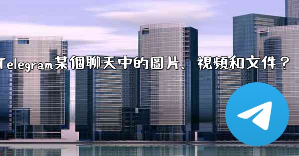 如何只查看Telegram某個聊天中的圖片、視頻和文件？