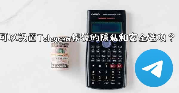 在哪裡可以設置Telegram帳號的隱私和安全選項？