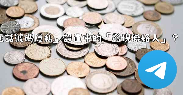 在Telegram使用中，什麼是「電話號碼隱私」設置中的「發現聯絡人」？