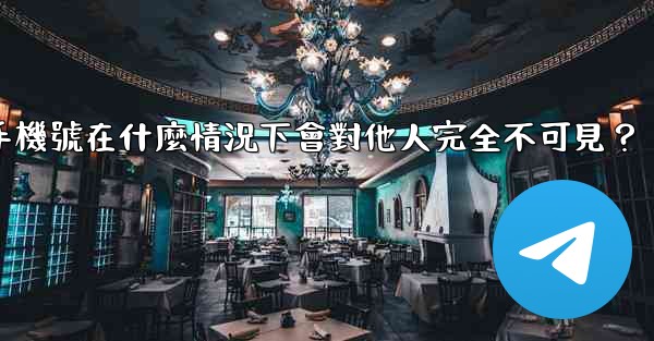Telegram攻略，我的手機號在什麼情況下會對他人完全不可見？