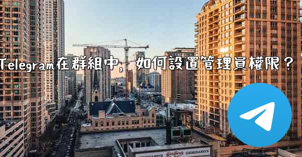 Telegram在群組中，如何設置管理員權限？