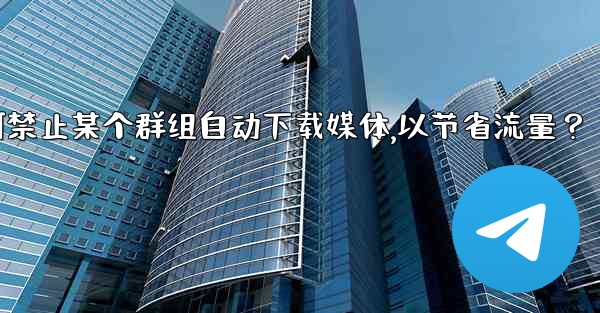 <b>Telegram如何禁止某個群組自動下載媒體，以節省流量？_telegram如何禁止某个群组自动下载媒体,以节省流量？</b>